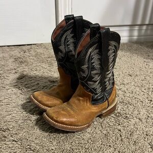 Kids' Black and Brown Western Boots